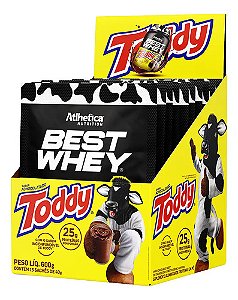 Best Whey Toddy 15 Sachês De 40g - Atlhetica Sabor Chocolate