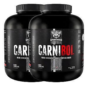 Suplemento Em Po 2 Carnibol Proteína Da Carne 1,8kg Darkness Sabor Chocolate