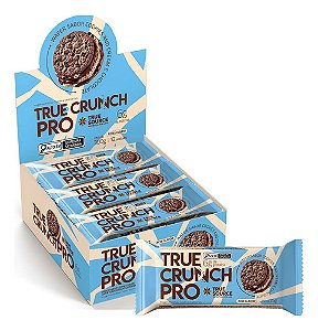 WAFER TRUE CRUNCH PRO COOKIES AND CREAM E CHOCOLATE CAIXA C/ 12 UNID 300G