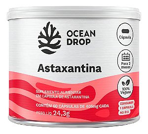 ASTAXANTINA 100% VEGANA ANTIOXIDANTE NATURAL - OCEAN DROP - 60 CAPS