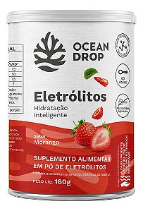 ELETROLITOS EM PO SODIO POTASSIO - OCEAN DROP - MORANGO 180G