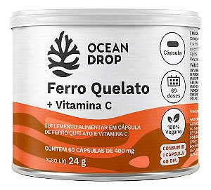 FERRO QUELATO+VITAMINA C - OCEAN DROP - 60 CAPS