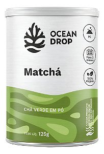 MATCHA EM PO CHA VERDE -OCEAN DROP - L-TEANINA CAMELLIA SINENSIS -125G