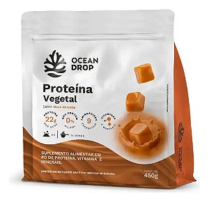 PROTEINA VEGETAL -OCEAN DROP - DOCE DE LEITE 450G