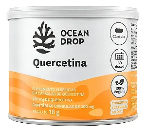 QUERCETINA OCEAN DROP - FLAVONOIDE ANTIOXIDANTE NATURAL - 60 CAPS