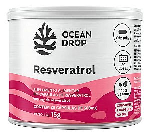 RESVERATROL 500MG - OCEAN DROP - 30 CAPS