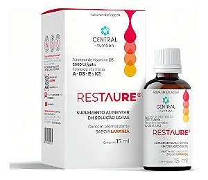 RESTAURE GOTAS - 15ML - LARANJA - CENTRAL NUTRITION