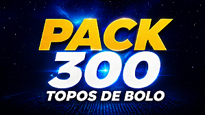 Pack 300 Topos De Bolo