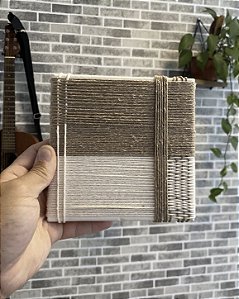 Quadro Trama Bruta Macramê Peça Única
