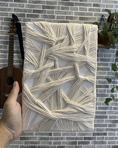 Quadro Entrelaço Macramê Peça Única