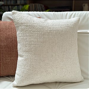 Almofada em Linho Liso Mesclado Cru 52x52 – Alba
