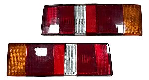 Par Lanterna Traseira Escort 87/92 Tricolor Original Ford Ambos Lados Tricolor