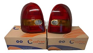 Par Lanterna Corsa Wind 94 / 99 Tricolor Cofran Padrão Carto Ambos Lados Tricolor