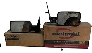 Par Retrovisor Externo Fiat Uno 1996 Metagal Original