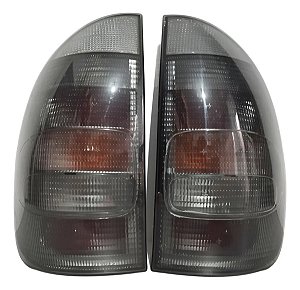 Par Lanterna Traseira Corsa Wagon Hatch 4p Pickup Fumê Época Esquerdo/motorista Fumê