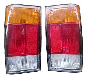 Par Lanterna Traseira Fiat 147 Pickup City Original Arteb Ambos Lados Tricolor