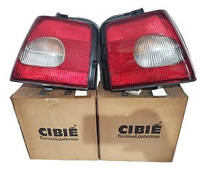Par Lanterna Traseira Fiat Tempra 96 / 99 Original Cibié  Esquerdo Bicolor Original
