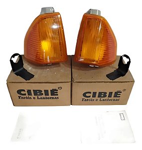 Par Pisca Seta Ford Escort 84/86 Âmbar Cibie Original Novo