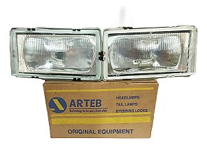 Par Farol Vw Gol Gts Parati Voyage 87/90 26cm Arteb Original Direito