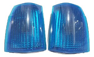 Par Pisca Seta Vw Gol Voyage 87/90 Colors Line Azul Raro