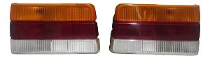 Par Lanterna Traseira Chevette 87/93 Arteb Original Logo Gm Esquerdo Tricolor