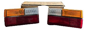 Par Lanterna Traseira Gol 84 / 86 Gt Original Polimatic Vw Ambos Lados Tricolor