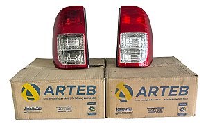 Par Lanterna Saveiro G3 02/ Original Arteb Nova Com Detalhes Ambos Lados Bicolor