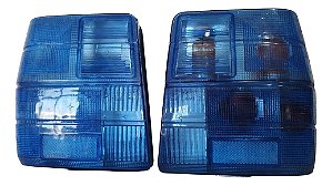 Par Lanterna Traseira Fiat Uno Arteb Colors Line Azul Raro  Esquerdo Azul
