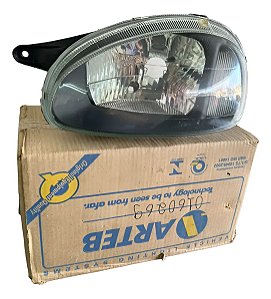 Farol Corsa 00/09 Le Elétrico Máscara Negra Arteb 0160269 Esquerdo/motorista