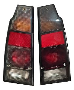 Par Lanterna Traseira Saveiro Parati 87 / 97 Fumê Original Ambos Lados Fumê