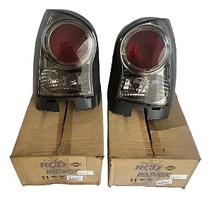 Par Lanterna Traseira Gol G4 06/14 Fumê Evolut Rcd Ambos Lados Fumê