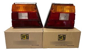 Par Lanterna Caravan Original Tricolor Nova Ht Padrão Cibiê Ambos Lados Tricolor