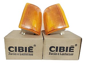 Par Pisca Seta Fiat Uno 84/90 1.6r Elba Original Cibié Âmbar