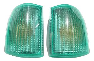 Par Pisca Seta Vw Gol Voyage 87/90 Colors Line Verde Rariade