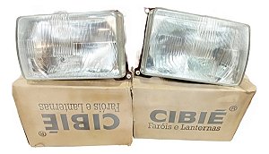 Par Farol Vw Santana Gls Cibiê Original 87 / 90 Bi-iodo Novo Ambos Lados