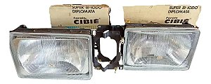 Par Farol Gm Opala Diplomata 85 / 87 Cibié Bi-odo Original Esquerdo