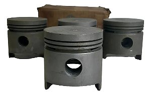 Jogo Pistão Fusca Kombi Brasilia 1600 Gas Metal Leve Std