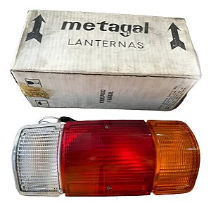 Lanterna Traseira D20 91 / 95 Original Logo Gm Metagal Esquerdo/motorista Tricolor Logo Gm