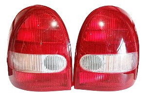 Par Lanternas Traseiras Gm Corsa Wind Gsi Original Carto 2p Esquerdo Bicolor/rubi