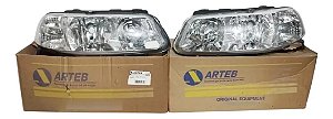 Par Farol Arteb Cristal Gol Parati Saveiro G3 Gti 16v Fase 1 Esquerdo