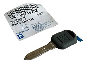 Chave Porta Gm Original 94716753 Nova C/ Emblema