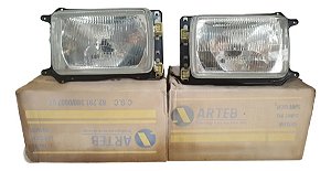 Par Farol Vw Passat 79 / 82 Assimétrico Original Arteb Ambos Lados