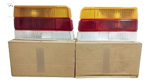 Par Lanternas Traseiras Gm Chevette 87 / 93 Arteb Original  Tricolor