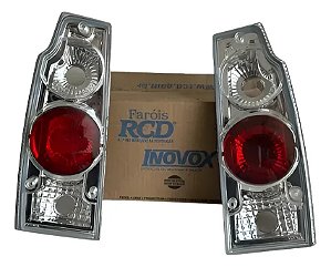 Par Lanterna Saveiro Parati Quadrada Cristal Evol Cristal