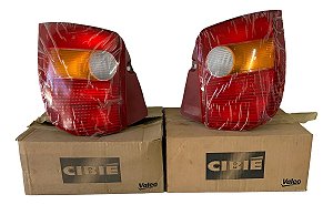 Par Lanterna Traseira Fiat Palio 96/00 Original Cibié Ambos Lados Tricolor