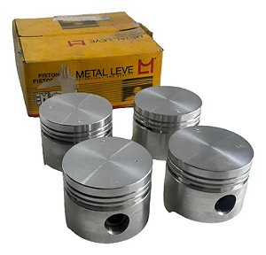 Jogo Pistões Motor Ford Corcel 1.4 Gasolina 0,50 Metal Leve