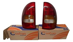 Par Lanterna Corsa Hatch 4 Portas 95 /99 Cofran Padrão Cibiê Ambos Lados Tricolor