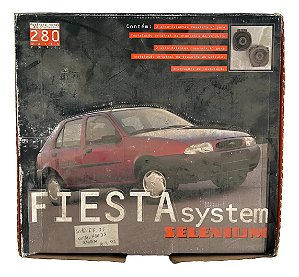 Kit 4 Auto Falante Selenium Coaxial 280watts Fiesta Preto