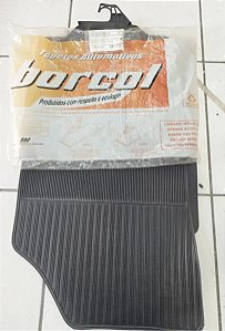 Jogo Tapete Borcol Pegeout 206 207 Hatch Sedan Sw Preto  Preto