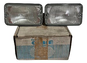 Par Bloco Farol Milha Serra Ii 2 Cibiê Raiado Opala Chevette Original